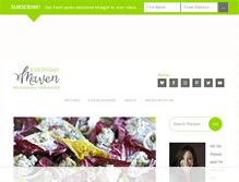 Tablet Screenshot of everydaymaven.com